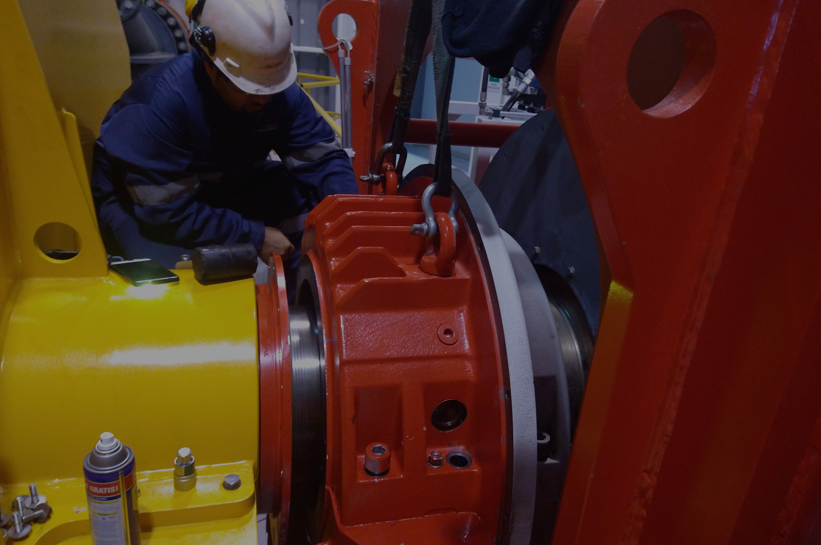 Mantenimiento turbina pelotón central la Arenas